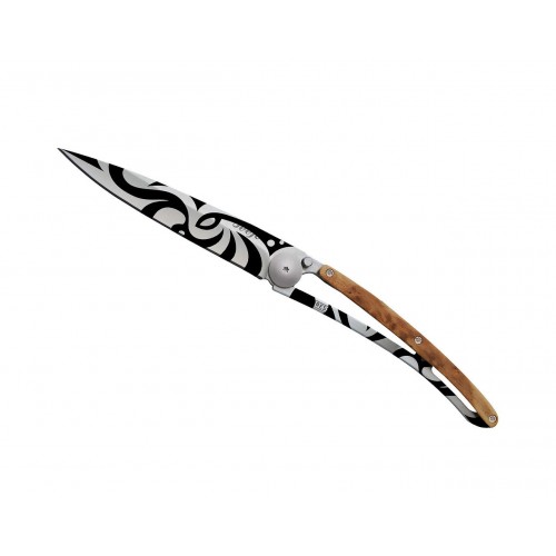 Deejo 37g Tattoo Pocket Knife- Maori -  Without Box