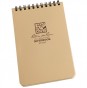 Rite In The Rain 6"x 4" Waterproof Tactical Pocket Notepad / Notebook 50 Sheets DESERT TAN 946T