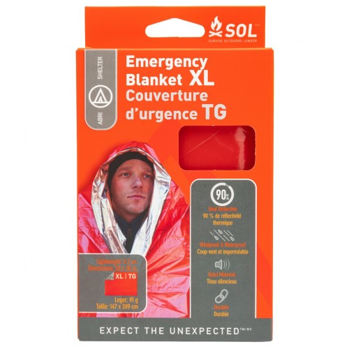 SURVIVE OUTDOORS LONGER® (SOL) Heatsheet Emergency Blanket XL 2 Man