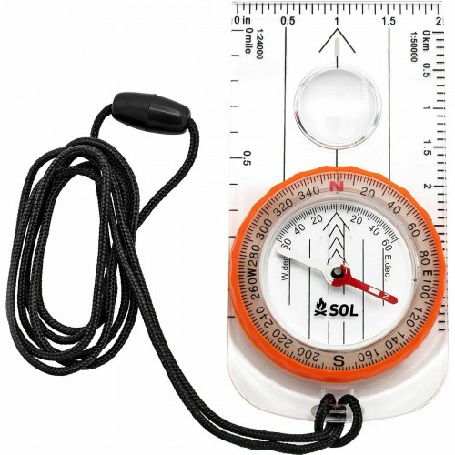 SOL SURVIVE OUTDOORS LONGER DELUXE MAP COMPASS