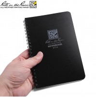 Rite In The Rain Waterproof Pocket Notepad / Notebook 32 Sheets 4 5/8 x 7" BLACK No 773