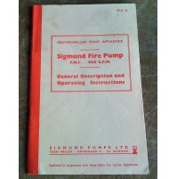 Sigmund Fire Pump Operating Instructions (Green Goddess)